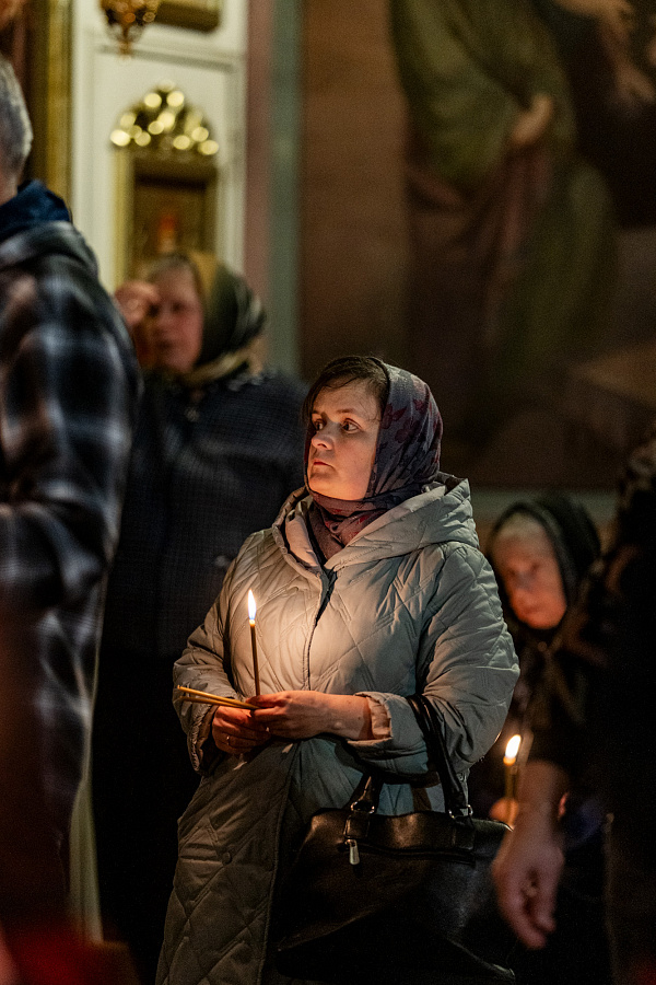 Великое повечерие во вторник первой седмицы Великого поста во Всехсвятском храме города Серпухова